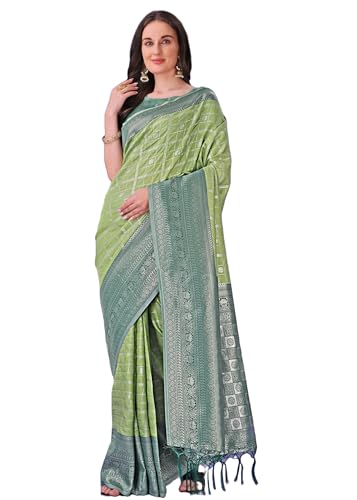 Sari imprimé traditionnel 14224 en coton léger motif floral élégant