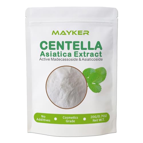 MAYKER Pure Centella Asiatica Extract Powder with Active Madecass...