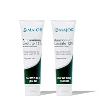 MAJOR Ammonium Lactate 12% Moisturizing Cream - Lactic Acid Cream - Helps Hydrate, Soften, and Exfoliate Rough, Dry Skin - Fragrance-Free - 4.9 Oz. 2 Pack