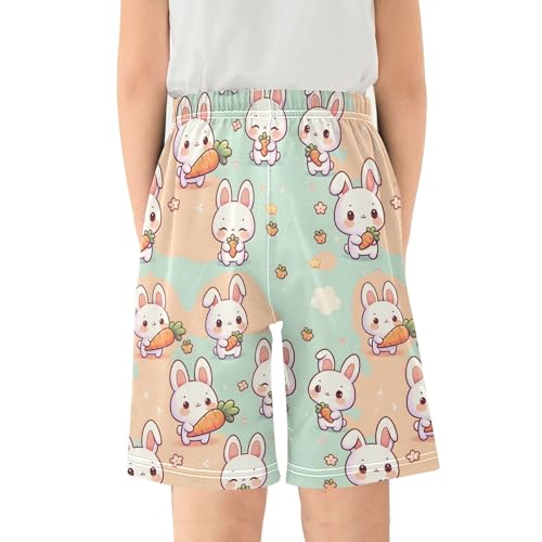 Rabbit Hold Carrot Short Pajama Pants Bottoms Soft Sleepwear with Pockets2