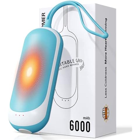 Telfun 3S Fast Heating Hand Warmers Rechargeable, 6000mAh 10 h long Lasting heating Reusable Pocket Heater,Portable Electric Hand Warmer, Perfect for Outdoors/Hunting/Camping/Warm Gifts Cover