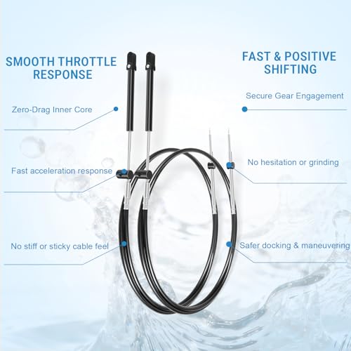 Câble d'accélérateur GEN 1 Mercury de haute précision pour commande Quicksilver