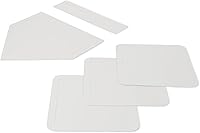 Amazon Basics 5-Piece Softball Baseball Practice Bases Set - Durable Portable Rubber Home Plate, Bases & Pitching Rubber