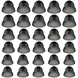 30 Pcs Dome Hearing Aid Silicone Hearing Aid Domes Hearing Aid Power Medium Power Small Close Ear Tips Hearing Direct Large Power for Hearing Resound Accessories(Black)