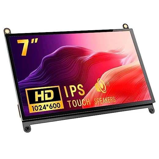 ApexMaker 7 inch Screen for Raspberry Pi, Touchscreen Monitor, 1024X600 Upgrade IPS FHD LCD Screen Display, Dual-Speaker, USB HDMI Portable Monitor for Raspberry Pi 4B/3B+/ZeroW/3B/Zero/2B/A+/B+/A/B