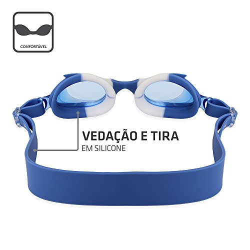 Óculos de Natação Peixinho Kid Muvin – Infantil - Antiembaçante – Proteção UV – Tiras Ajustáveis – L