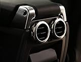 ABS Chrome Car Rear Air Outlet Vent Ring Decoration Sticker Frame Trim Cover for Land Rover Discovery 4 2009-2016, for Land rover Discovery 3, for Range Rover Sport 2005-2013