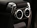 ABS Chrome Car Rear Air Outlet Vent Ring Decoration Sticker Frame Trim Cover for Land Rover Discovery 4 2009-2016, for Land rover Discovery 3, for Range Rover Sport 2005-2013