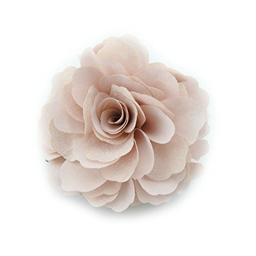 Meilliwish Flor Tejidos Clip de la garra del pelo (Rosa palido )(D06) Cover