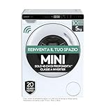 Candy ProWash 700 Mini Lavatrice Mini 5 Kg Salvaspazio, Compatta Slim 51 x 48,8 x 70 cm (LxPxA), Motore Inverter, Classe A, Programma Rapido 15 Min, Connettività WiFi App, CW50-BP12307WU1-S
