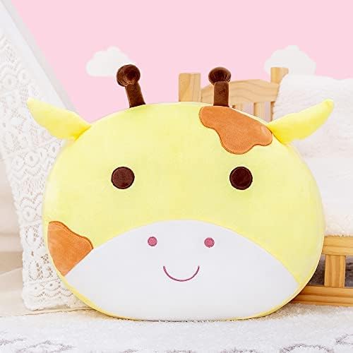 Miniatura 3 de Lazada - Almohada de peluche de jirafa para niños, suave, regalos para bebé y niñas, color amarillo, 38 cm
