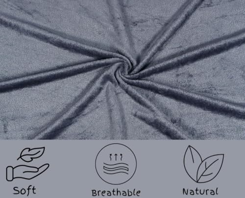 Image of Sands Premium Ultra Soft Woollen Pillow Cover Set of 2 for Winter with Zipper Closure, Cozy Pillow Case Perfect for Warmth, Flannel Warm Pillowcases, King size-18X28 Inches (Grey)