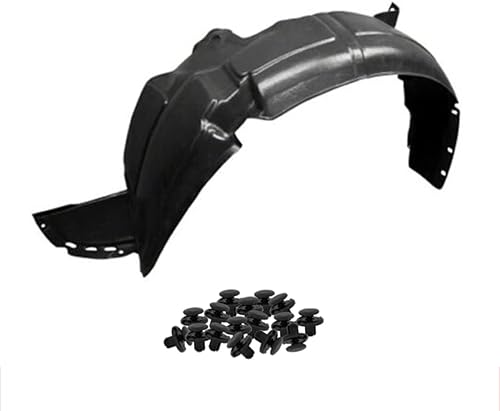 Parts N Go Forro de guardabarros con clips para 2014-2017 Accent Sedan delantero izquierdo del conductor HY1248136 868111R010