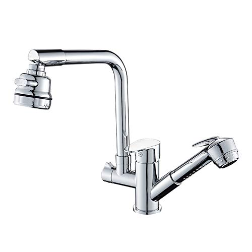 Mitigeur de cuisine en laiton robuste avec douchette extractible