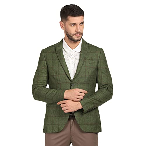 Image of Blackberrys Men Navy Checks Blazers