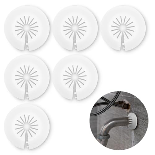 6 PCS Plastic Plumbing Cover Plates for Drains