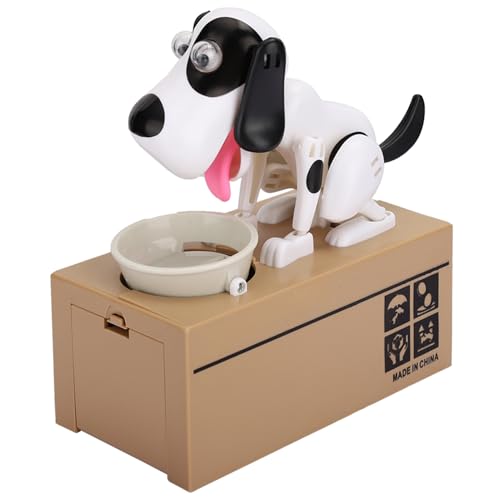 Cartoon-Hundefresser-Spardose, Süßes Spartopf-Kindergeburtstagsgeschenk, Zum Spaß Beim Geldsparen, Hergestellt aus Hochwertigem ABS-Material