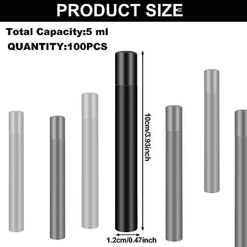 OBANGONG 100 Pack Mini Spray Bottles 5ml Plastic Refillable for Perfume, Essential Oil, Travel, Party, Outdoor4