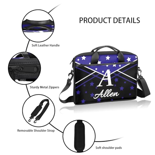 Custom Laptop Bag,Personalized Shoulder Bag for Laptop,Portable Computer Bag,Gifts for Business Office Contrasting Colors4