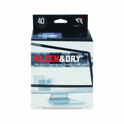 Read Right RR1305 Two Step Screen Kleen Wet and Dry Cleaning Wipes 5 x 5 40/Box - Thumbnail 3