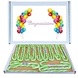 Süßigkeitenkorb mit Aufschrift 'Congratulations', Retro-Design, 24 Stück, Geschenkbox, einzeln verpackte Süßigkeiten