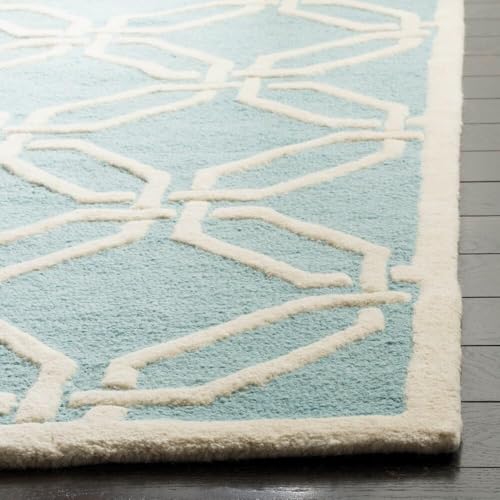 Image of Hand Tufted Wool Carpets Anti Shedding Rug Modern Carpets for Living Room Size 9x12 Feet