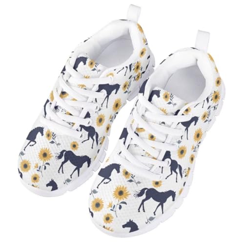 Pinupub Kids Sneakers for Boys Girls Non Slip Tie Lace Running Athletic Tennis Sports Shoes3