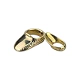 AMEYXGS Archery Thumb Ring Handmade Brass Finger Protector Thumb Protector Ring for Outdoor Archery Hunting Accessories Finger Tab