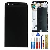  E-yiiviil Pantalla LCD de Repuesto Compatible con LG G5 H850 H820 H830 VS987 LS992 US992 RS988 H860N H850TR H858 H868 Pantalla táctil de 5.3 Pulgadas Digitalizador Ensamblaje Cristal Negro + Marco