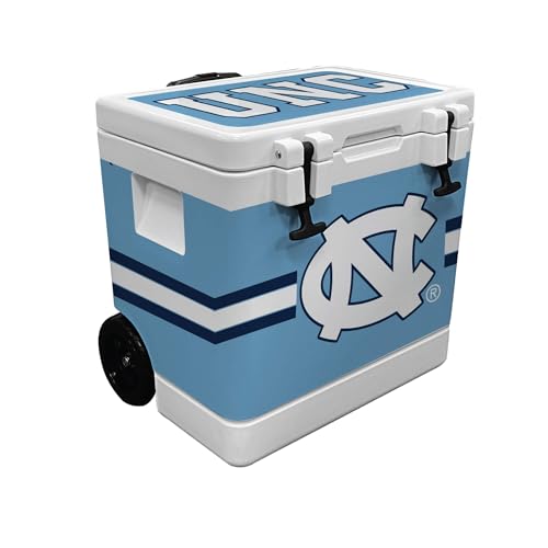 INDIGO FALLS College 37-Quart Rotomolded Wheeled Cooler (North Carolina Tar Heels)