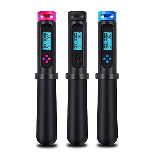 Fesjoy Indoor Fitness Equipment,Fitness Skipping Rope Adjustable Digital LCD Counting Calorie Timer Weight
