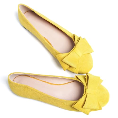 Dear Time Women's Business Casual Ballet Flats Round Toe Flats Soft Slip On Office Shoes for Work2