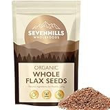 Sevenhills Wholefoods Organic Whole Flax Seeds (Linseeds) 1.8kg, High in Omega 3 & Fibre, Source of Protein