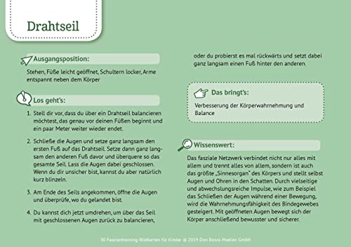 30 Faszientraining-Bildkarten für Kinder: Übungen für Beweglichkeit und Stabilität. Gute Körperwahrnehmung durch die Stärkung des Bindegewebes. Für ... und innere Balance. 30 Ideen auf Bildkarten)