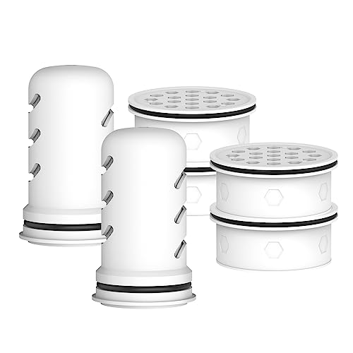 MARRIOTTO Water Filter Replacement for LS Home Dispenser - 18/7 Cup Pitcher 2 Membrane Micro Filter and 4 Activated Carbon + Ion Exchange Filter