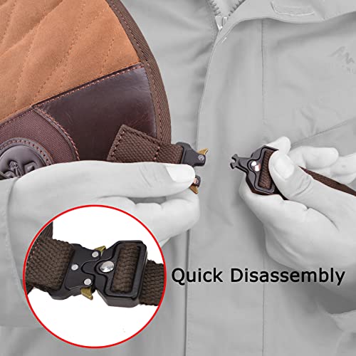 Wayne's Dog Adjustable Rifle Shotgun Field Shield Shoulder Protector Recoil Pad, Leather Shirt Vest For Shooting (Coffee) #TOP4