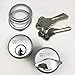 RI-KEY SECURITY - Keyed and ThumbTurn Mortise Lock Cylinders 1" for Commercial Store Front Entry Door Adams Rite