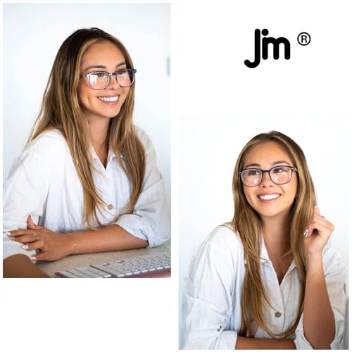 JM Lot de 4 Lunettes de Lecture Charnière à Ressort Presbyte Hommes Femmes Lunettes de Vue – vue 5