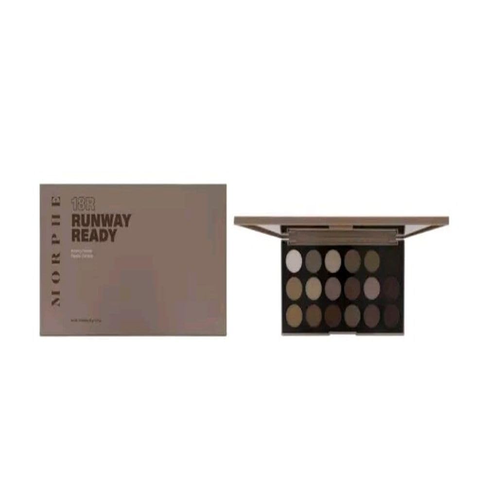 Morphe Runaway Ready 18 Eyeshadow Palette - Matte & Shimmer Finishes - 19.5g
