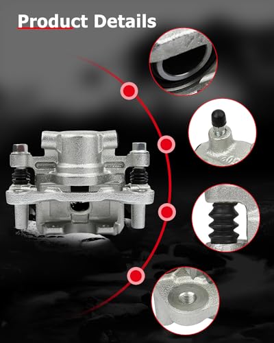 Image of cciyu 18B5039 18B5038 Rear Left & Right Brake Calipers With Bracket For Chrysler,For Dodge,For Jeep,For Mitsubishi