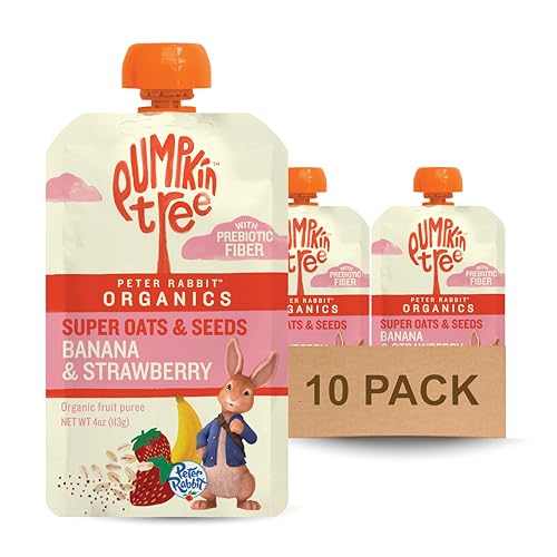 Pumpkin Tree Organics Super Oats & Seeds Banana & Strawberry