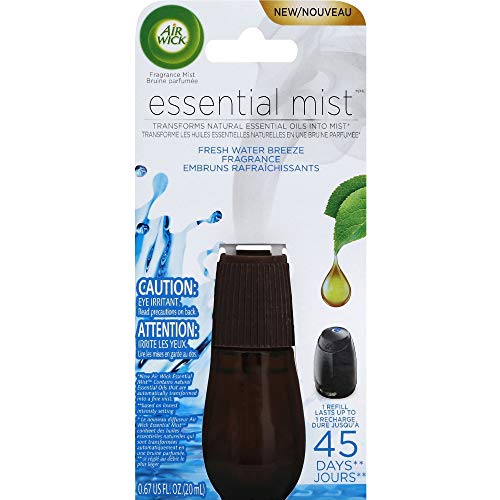 Air Wick Essential Oils Diffuser Mist Refill, Fresh Water Breeze, 1ct, Air Freshener #1