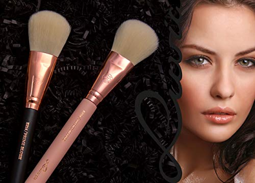 Luvia Rougepinsel Essentials Prime – Veganer Kosmetikpinsel in Nude/Roségold