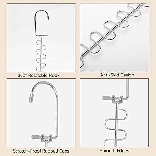 Www Metal Space Saving Hangers,2 Pack Closet Organizers And Storage Space Saving Multifunctional 360°Rotation Stainless Steel Clothes Hanger For Wardrobe Heavy Clothes, Shirts, Pants, Dresses #TOP3