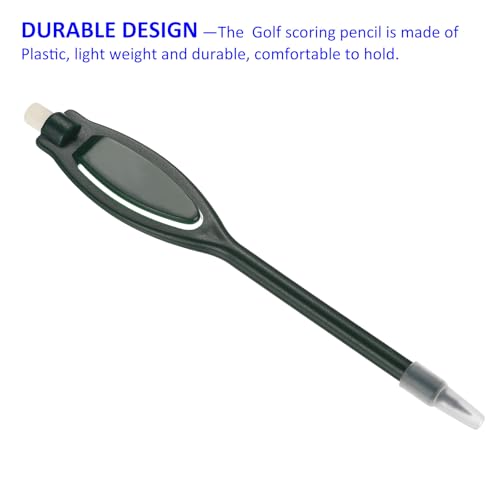 Lápices de golf para anotar puntuaciones con borrador miniatura 5
