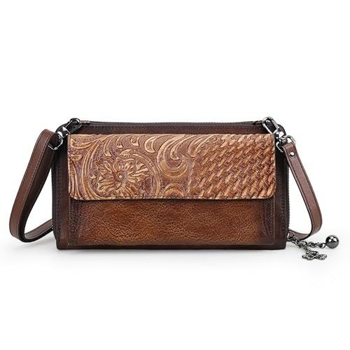 Image of Crossbody Bags For Women, Wristlet Wallet Phone Purse Shoulder handbags Multi-Function Small Clutch Card Holder