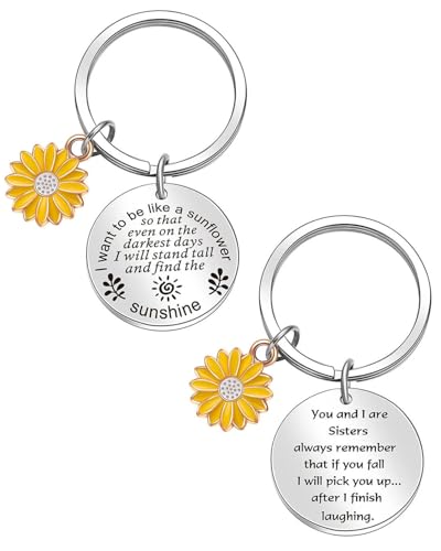 LOZTBUE 2pcs llavero, amuleto de la suerte, regalo de motivación, llavero amuleto de la suerte inspirador, perfecto para novias, amigos, colegas y seres queridos