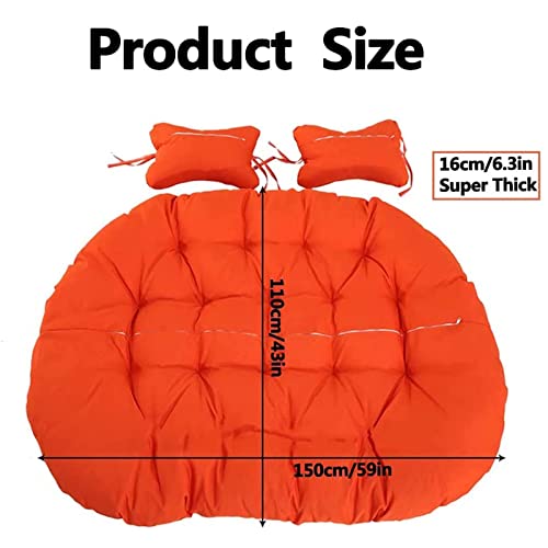 Coussin de rechange haut de gamme pour fauteuil double œuf