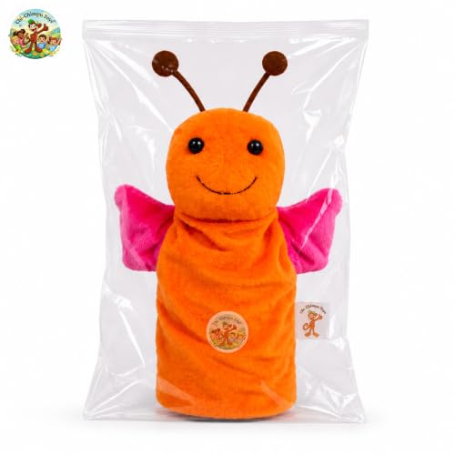 Image of Butterfly Hand Puppet for Kids | Soft Plush Animal Puppet | Storytelling, Role Play, Preschool Learning Toy | Interactive Educational Puppet for Boys & Girls