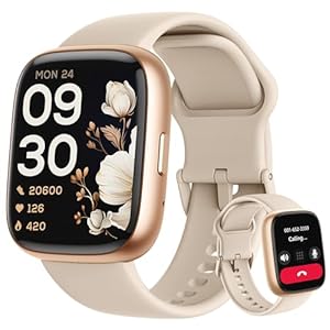 Smart Watch, Alexa Built-in, Answer/Make Calls 44mm Smartwatch Women Men, 1.83” Sports Watch IP68 Waterproof, Heart Rate SpO2 Sleep Stress Monitor, Step Counter Watch for Android & iOS Phone